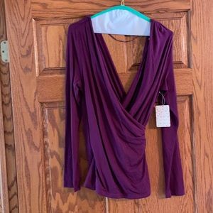Free People Be Your Baby wrap top.  size large